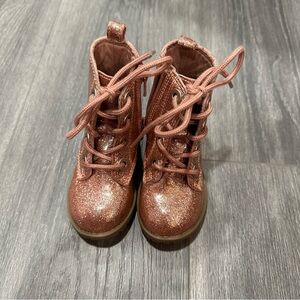 Old Navy Toddler Boots - Pink/Sparkles (size 5)